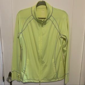 Danskin Dryfit Zip-up Athletic Jacket Neon Yellow